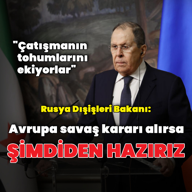 "Savaşa şimdiden hazırız"