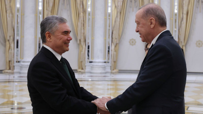 Cumhurbaşkanı Erdoğan Türkmenistan'da