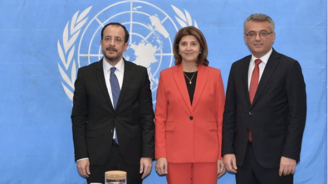 KKTC Cumhurbaşkanı, GKRY lideri ile görüştü