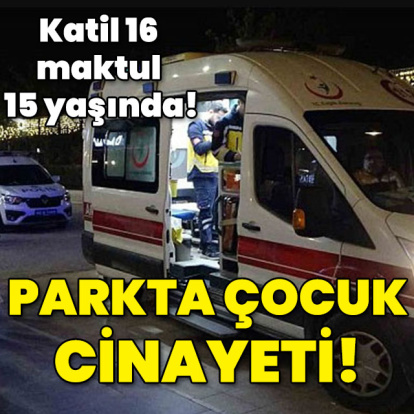 Parkta çocuk cinayeti! Katil 16 maktul 15 yaşında!