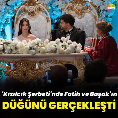 Fatih ve Başak'ın düğünü gerçekleşti