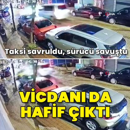 Önce çarptı sonra yola devam etti