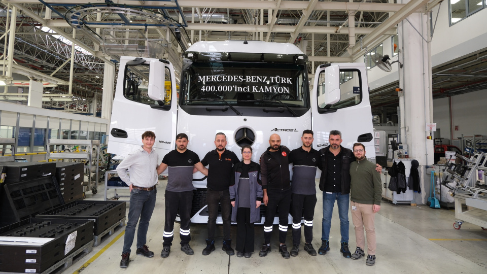 Aksaray'da 400 bininci kamyonu üretti