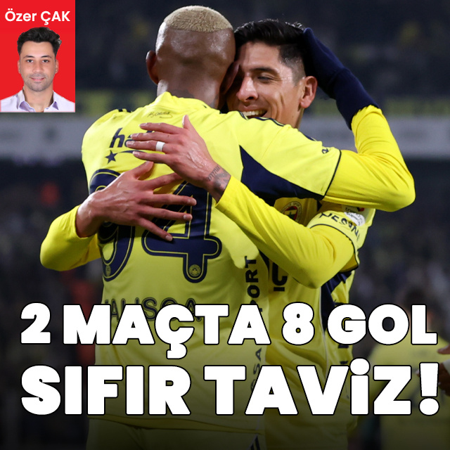 İki maçta 8 gol sıfır taviz!