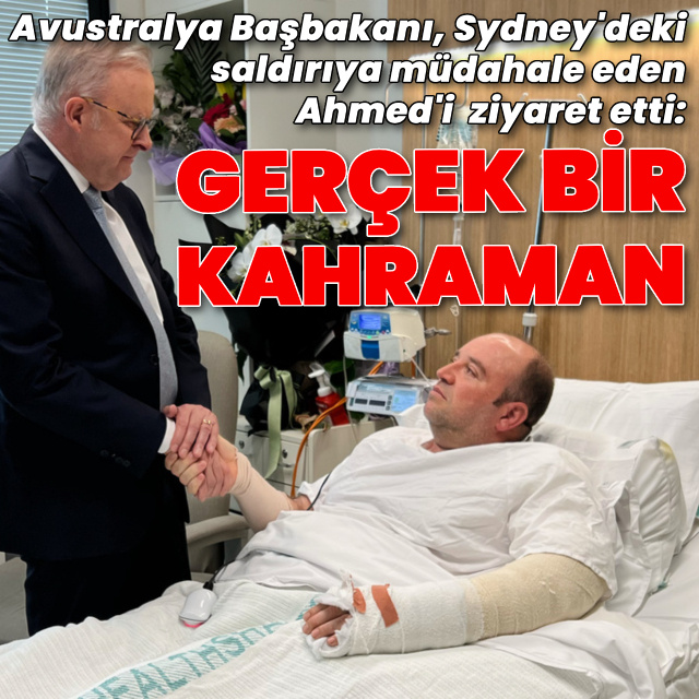 Albanese Ahmed'i ziyaret etti: "Gerçek bir kahraman"