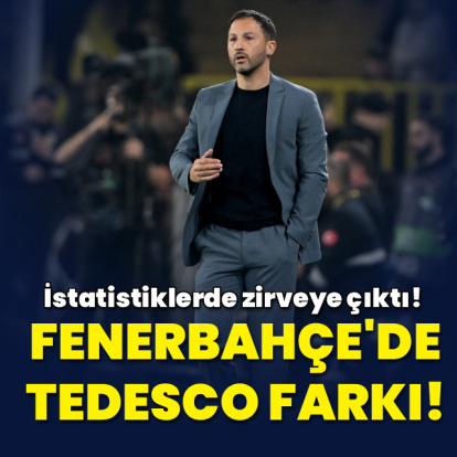 Fenerbahçe'de Tedesco farkı!