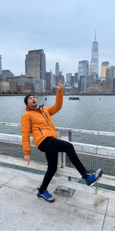 New York sokaklarında ilginç poz