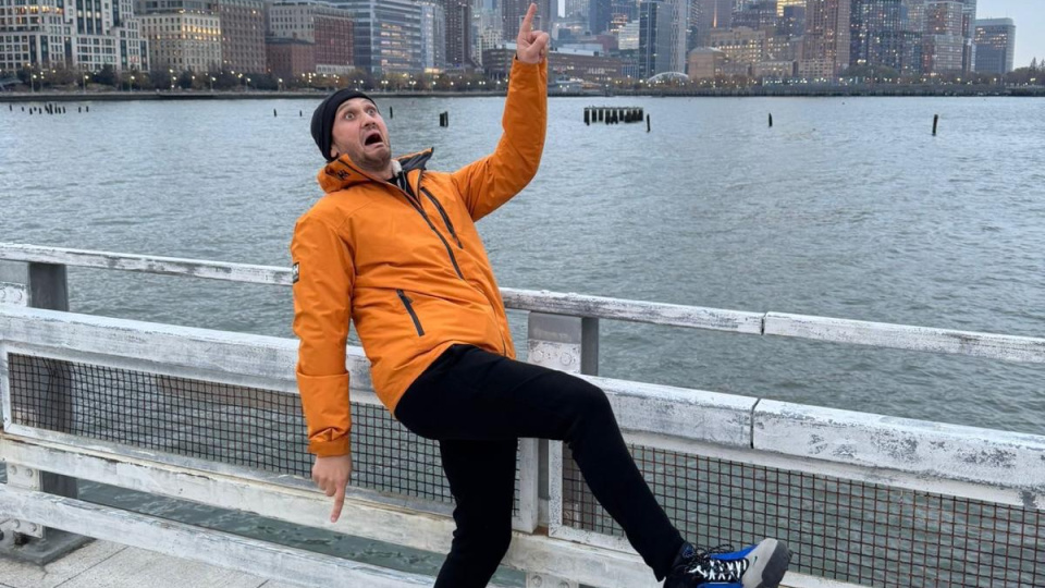 New York sokaklarında ilginç poz