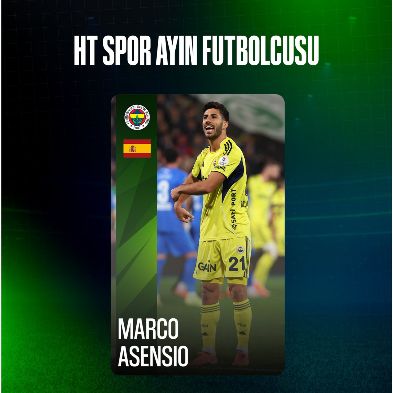 HT Spor Kasım ayının oyuncusu Marco Asensio!