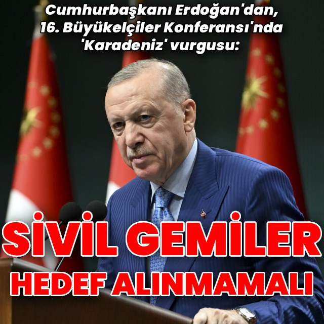 Cumhurbaşkanı Erdoğan'dan Karadeniz mesajı