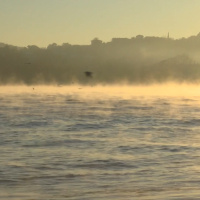 Deniz sıcak, hava soğuk! Boğaz buharlaştı!