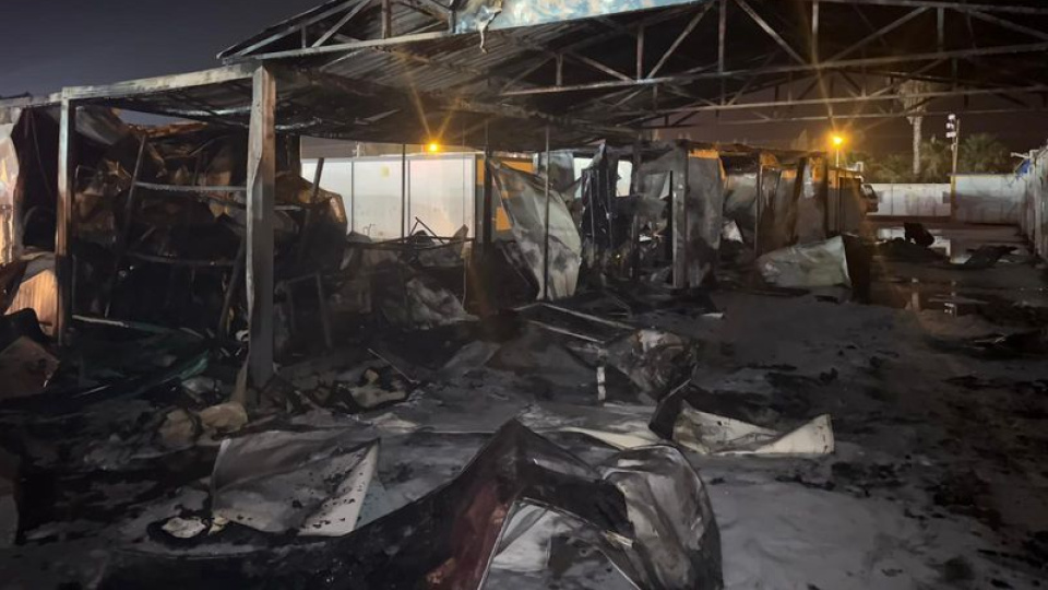 6 konteyner alevlere teslim oldu