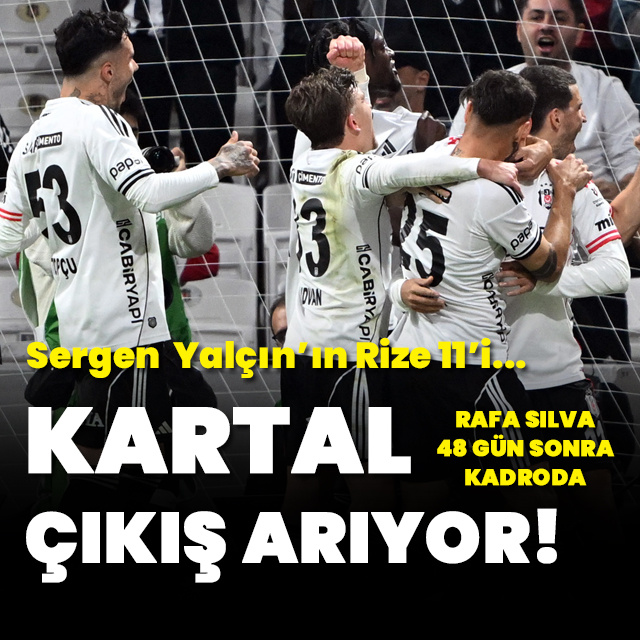 Beşiktaş, Çaykur Rizespor'u ağırlayacak