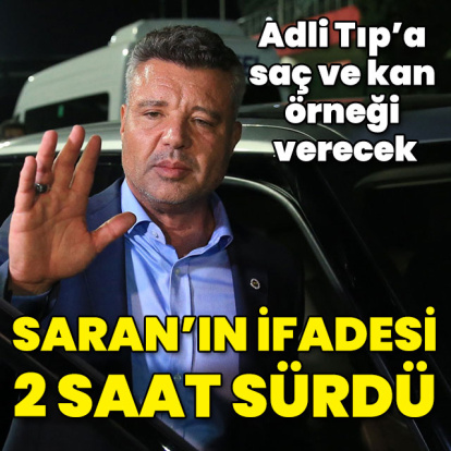 Sadettin Saran kan ve saç örneği verecek
