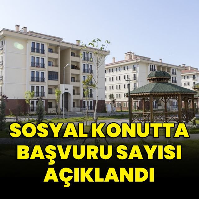 Sosyal konuta başvuran kişi sayısı açıklandı
