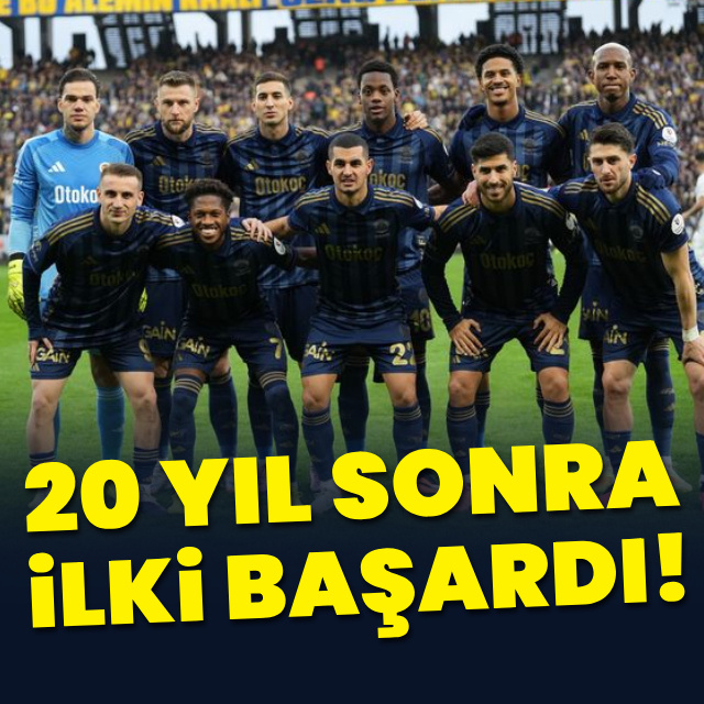 20 yıl sonra ilki başardı!