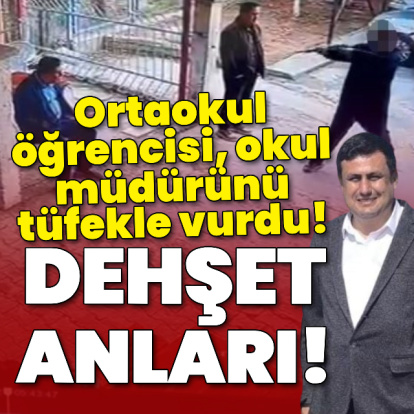 Ortaokul öğrencisi okul müdürünü vurdu!