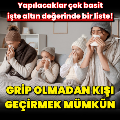Grip olmadan kışı atlatmanın yolları