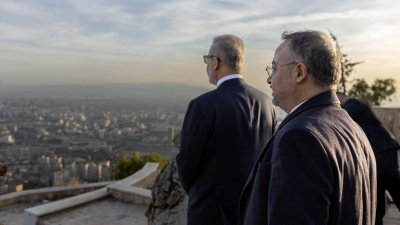 Bakan Fidan, Kasyun Dağı'ndan Şam'ı seyretti