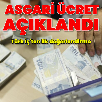 Asgari ücret açıklandı