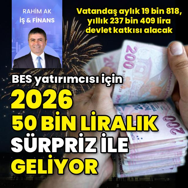 BES yatırımcısına 50 binlik piyango