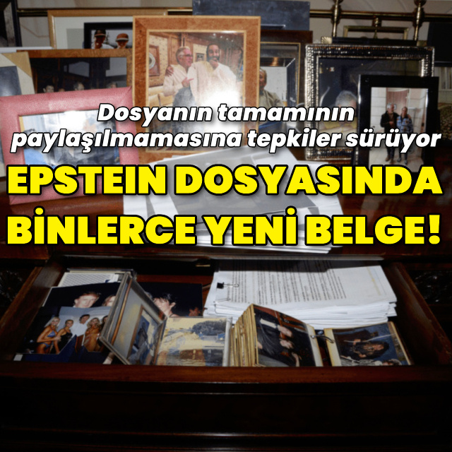 Epstein dosyasında 30 bin yeni belge!
