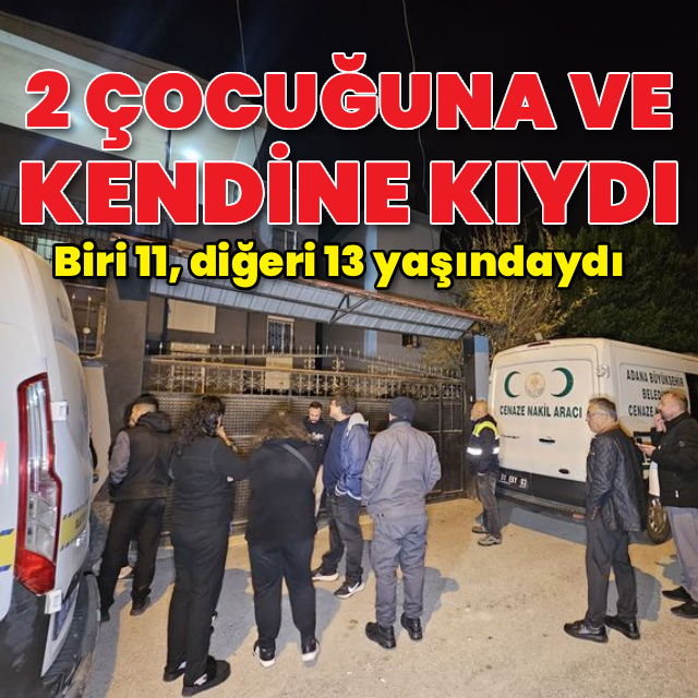 İki çocuğunu öldürüp intihar etti