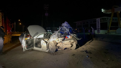 Araç hurda yığınına döndü