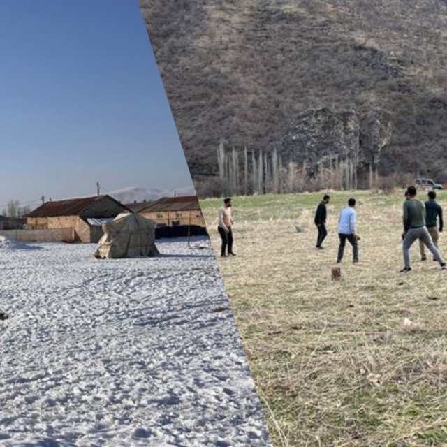 Hakkari'de iki ayrı görüntü