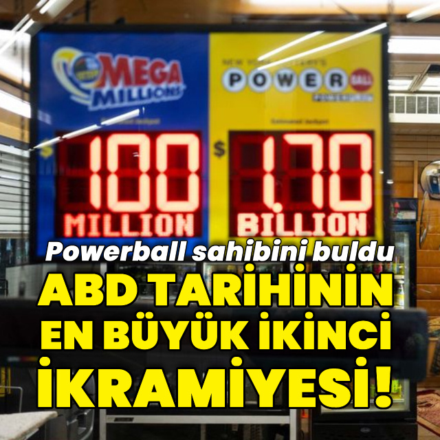 ABD tarihinin en büyük ikinci ikramiyesi sahibini buldu