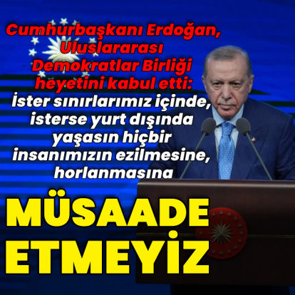 Cumhurbaşkanı Erdoğan açıklamalar