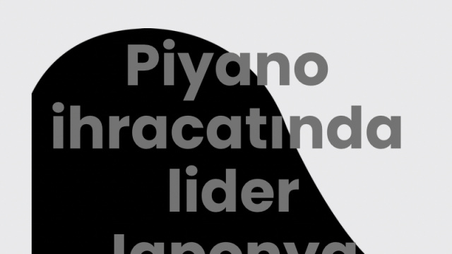 Piyano ihracatında lider Japonya