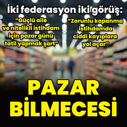 Marketlerin pazar günü kapanmasına itiraz