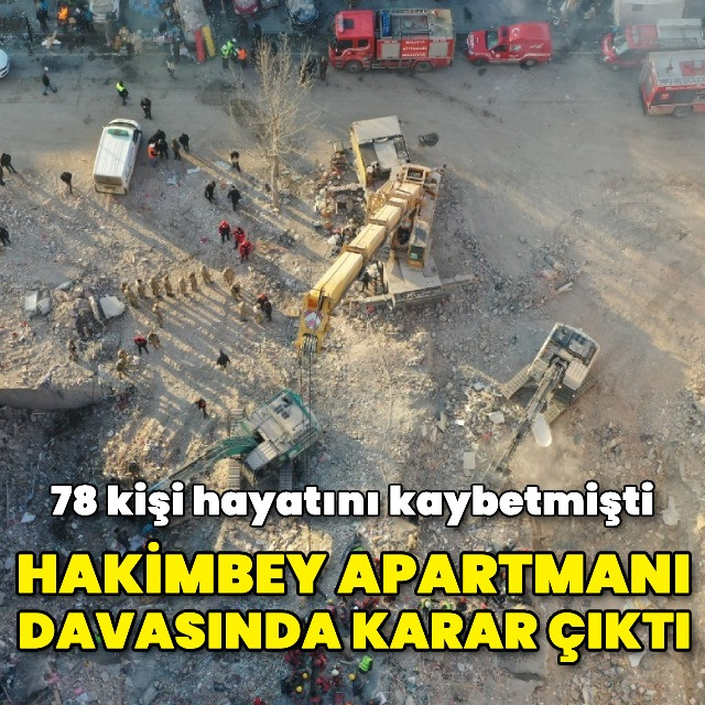 Hakimbey Apartmanı davasında karar