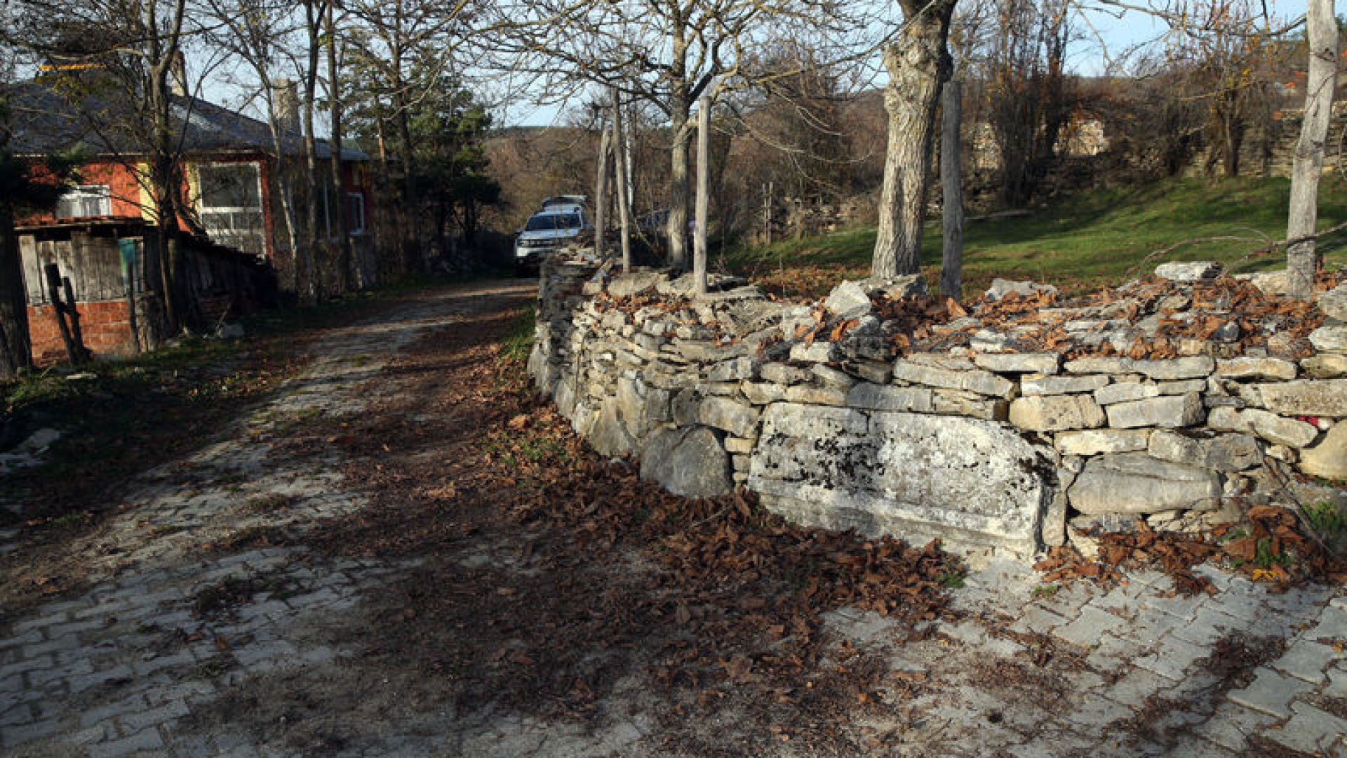 Roma dönemine ait tapınaktaki kabartmalı taşlar köydeki eski yapıları süslüyor