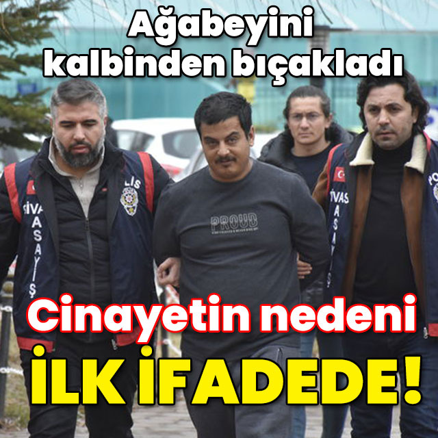 Ağabeyini kalbinden bıçakladı! Katil kardeşten ilk ifade!