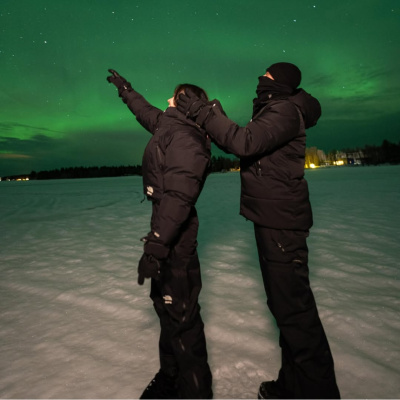 Kuzey ışıklarını seyrettiler