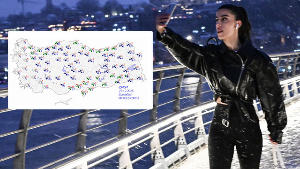 Sıcaklıklar düşüyor... 37 kent için "sarı" ve "turuncu" kar alarmı!
