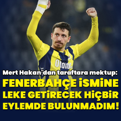 F.Bahçe taraftarına mektup yazdı!