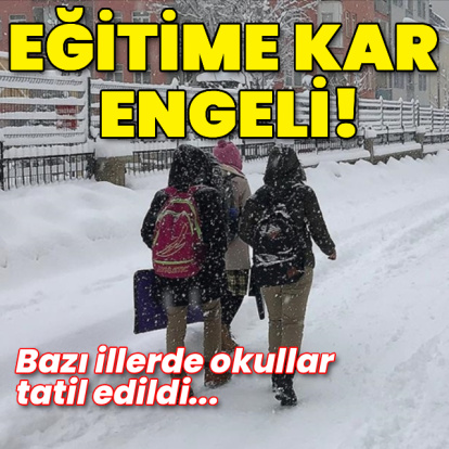 Eğitime kar engeli! Birçok il ve ilçede okullar tatil edildi