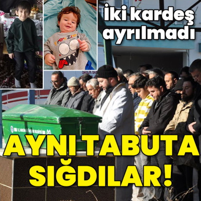 Bir tabuta 2 çocuk sığdı... Çok büyük acı!