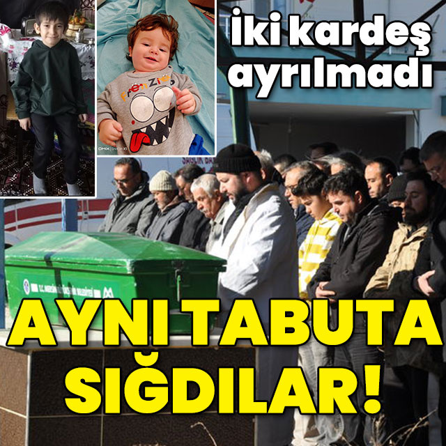 Bir tabuta 2 çocuk sığdı... Çok büyük acı!