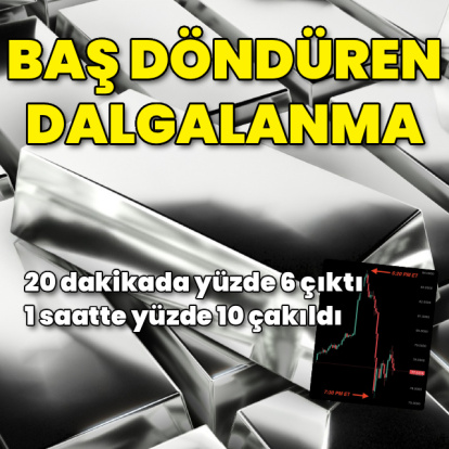 Gümüşte çok sert dalgalanma