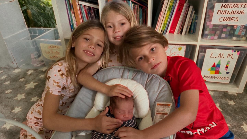 Dört çocuğu bir arada