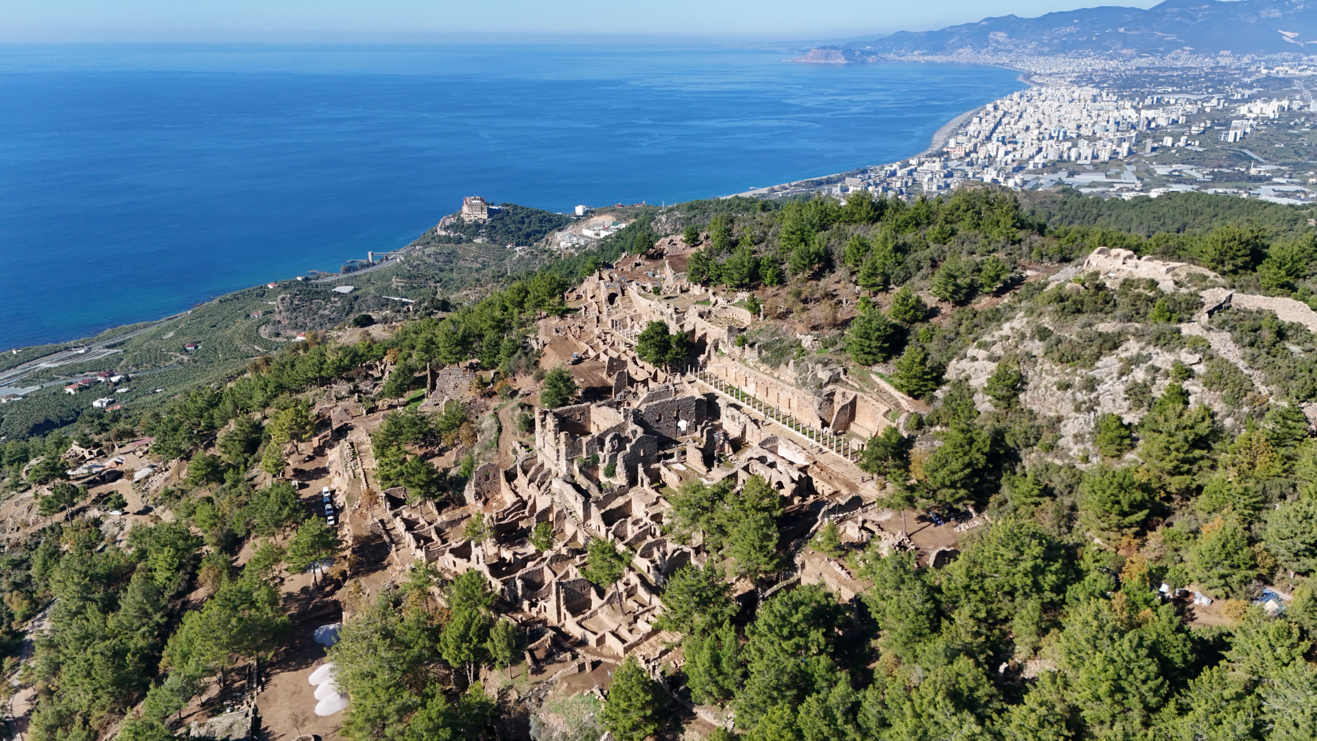 Syedra Antik Kenti'nin zeytinyağı üretim merkezi olduğu tespit edildi