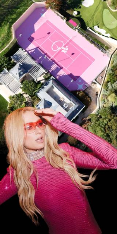 Malikanede pembe tenis kortu