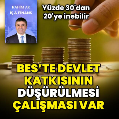 BES'te devlet katkısı oranı azalıyor