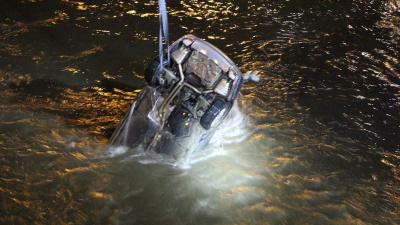 Otomobil, Yeşilırmak'a uçtu