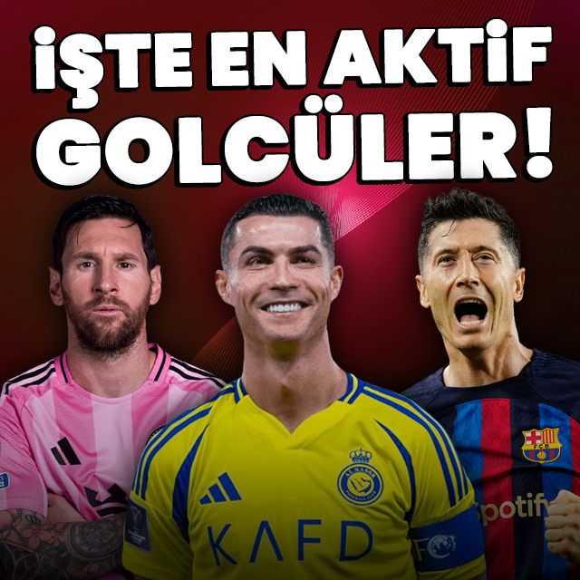 İşte dünyadaki en aktif golcüler!