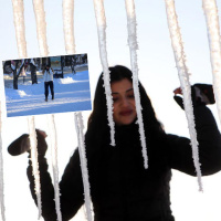 Bir kentte termometre buz kesti: - 30.3!